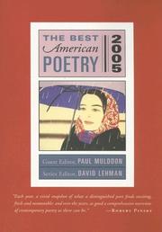 Front cover of The Best American Poetry 2005 by Paul Muldoon