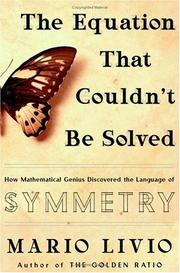 Cover of The Equation That Couldn't Be Solved by Mario Livio