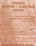 Cover of Reducing Spouse/Partner Abuse by Robert Geffner