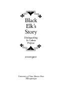 Cover of Black Elk's story by Julian Rice