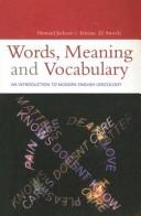 Cover of Words, meaning, and vocabulary by Howard Jackson