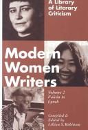 Front cover of Modern women writers by Lillian S. Robinson
