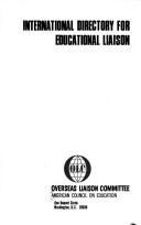 Front cover of International directory for educational liaison by American Council on Education. Overseas Liaison Committee.