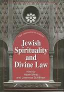 Front cover of Jewish spirituality and divine law by Orthodox Forum (12th 2000 New York, N.Y.)