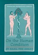 Front cover of On the human condition by Basil of Caesarea