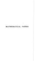 Front cover of The collected mathematical papers of James Joseph Sylvester by James Joseph Sylvester