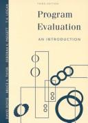 Cover of Program evaluation by David D. Royse