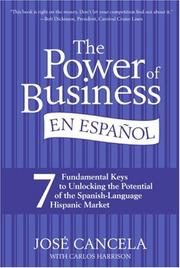 Cover of The power of business en Español by José Cancela