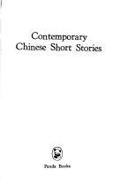 Front cover of Contemporary Chinese short stories by Zhang Xianliang