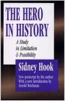 Cover of The hero in history by Sidney Hook