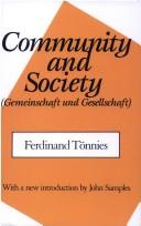 Cover of Gemeinschaft und Gesellschaft by Ferdinand Tönnies