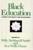 Cover of Black education by Willy DeMarcell Smith