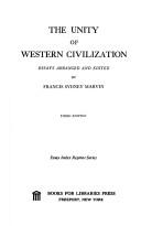 Cover of The unity of Western civilization by Marvin, Francis Sydney