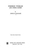 Front cover of Possible worlds, and other papers by J. B. S. Haldane