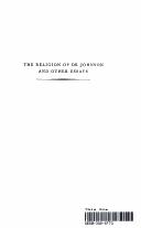Front cover of The religion of Dr. Johnson by William Thomas Cairns