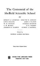 Cover of The centennial of the Sheffield Scientific School by Baitsell, George Alfred