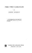 Cover of The two Carlyles by Osbert Burdett