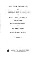 Front cover of Life among the Indians by James B. Finley