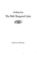 Cover of The well-tempered critic by Northrop Frye