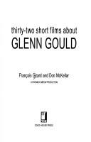 Front cover of Thirty-two short films about Glenn Gould by François Girard
