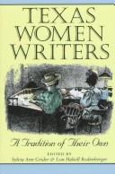 Front cover of Texas women writers by Sylvia Ann Grider