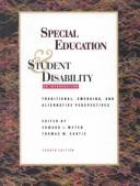 Front cover of Special education & student disability by Edward L. Meyen