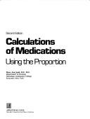 Cover of Calculations of Medications by Mary Ann Scott