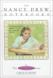 Front cover of The purple fingerprint by Carolyn Keene