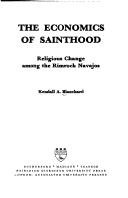 Front cover of The economics of sainthood by Kendall Blanchard