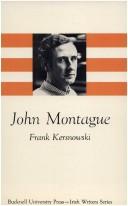 Front cover of John Montague by Frank L. Kersnowski
