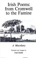 Front cover of Irish poems from Cromwell to the Famine by Joan Keefe
