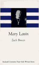 Front cover of Mary Lavin by Zack R. Bowen