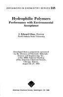 Front cover of Hydrophilic polymers by J. Edward Glass