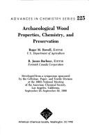 Front cover of Archaeological wood by Roger M. Rowell
