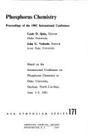 Front cover of Phosphorus chemistry by International Conference on Phosphorus Chemistry (1981 Duke University)