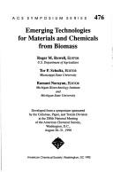 Front cover of Emerging Technologies for Materials and Chemicals from Biomass (Acs Symposium Series) by Unknown