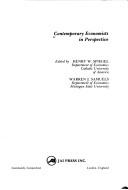 Cover of Contemporary economists in perspective by Henry William Spiegel
