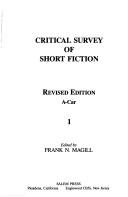 Front cover of Critical survey of short fiction by Frank N. Magill