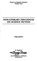 Front cover of Non-literary influences on science fiction by Algis Budrys
