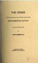 Cover of The crisis by Somerville, John