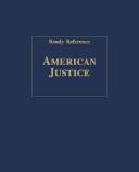 Front cover of American justice by Joseph M. Bessette