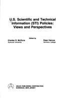 Cover of U.S. scientific and technical information (STI) policies by Charles R. McClure
