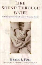 Front cover of Like Sound Through Water by Karen J. Foli
