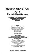 Front cover of Human genetics by International Congress of Human Genetics (6th 1981 Jerusalem)