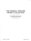 Cover of The Federal Theatre Project Collection by Library of Congress. Manuscript Division