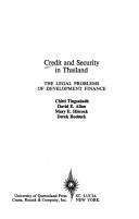 Front cover of Credit and security in Thailand by Čhitti Tingsaphat