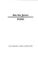 Cover of Poems by Rita Mae Brown