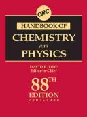Cover of CRC Handbook of Chemistry and Physics, 88th Edition (Crc Handbook of Chemistry and Physics) by David R. Lide