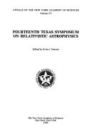 Front cover of Fourteenth Texas Symposium on Relativistic Astrophysics by Texas Symposium on Relativistic Astrophysics (14th 1988 Dallas, Tex.)