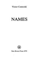 Cover of Names by Victor Contoski